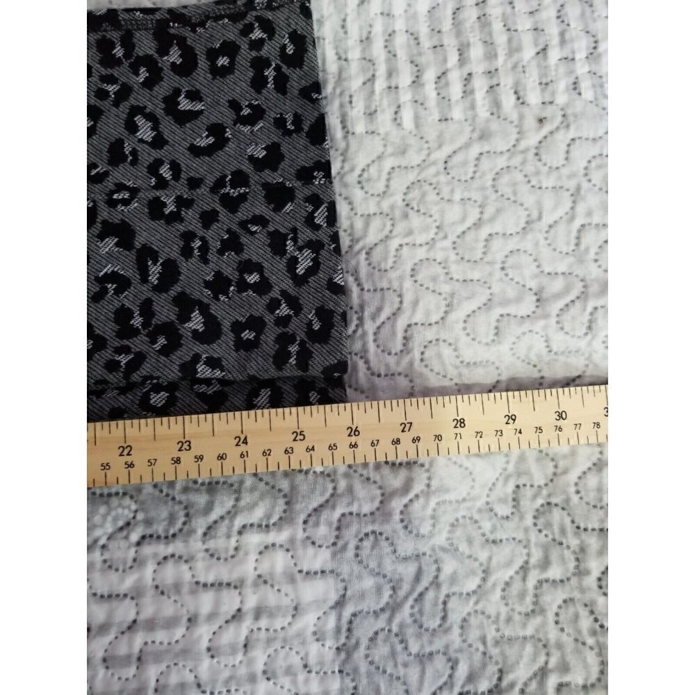 Anthropologie Maeve Mollie Kick Flare Pants Cheetah Gray Black Size Small - Picture 7 of 7